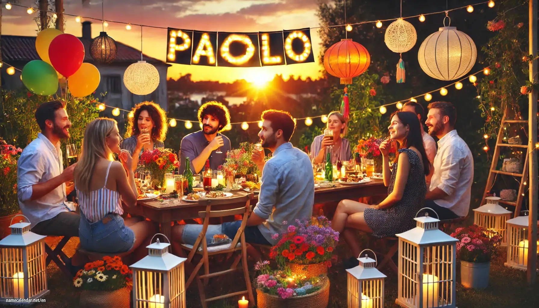 Celebration of name day and name - Paolo