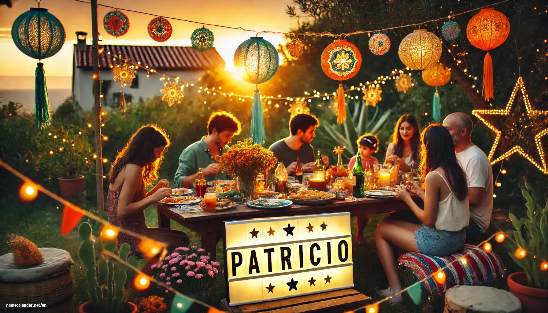 Celebration of name day and name - Patrício