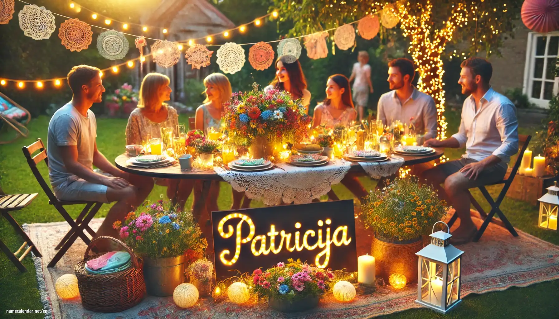 Celebration of name day and name - Patrīcija