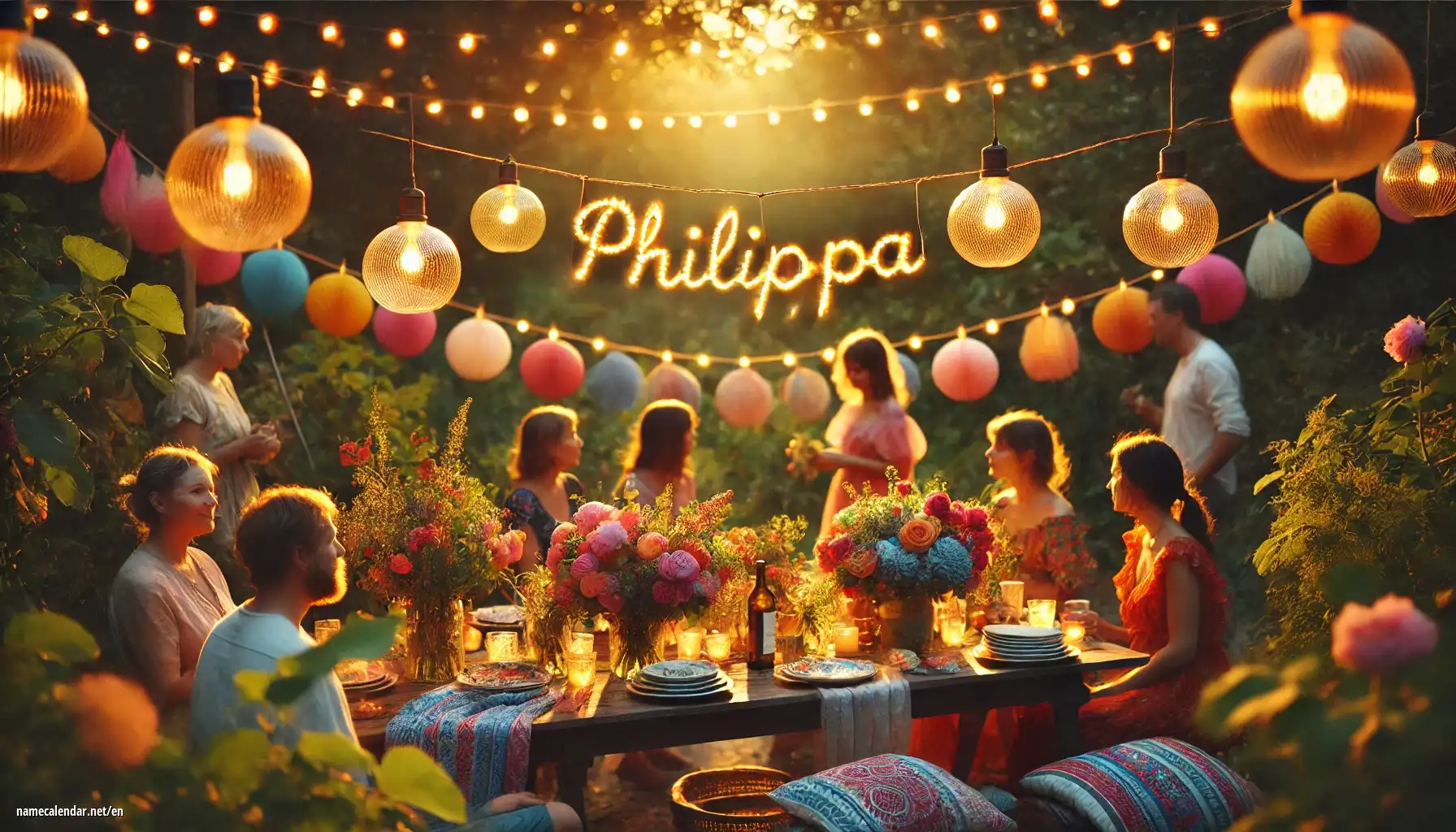 Celebration of name day and name - Philippa