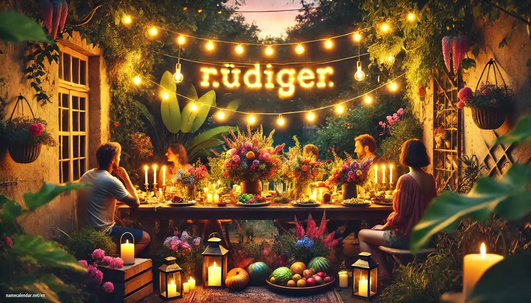 Celebration of name day and name - Rüdiger