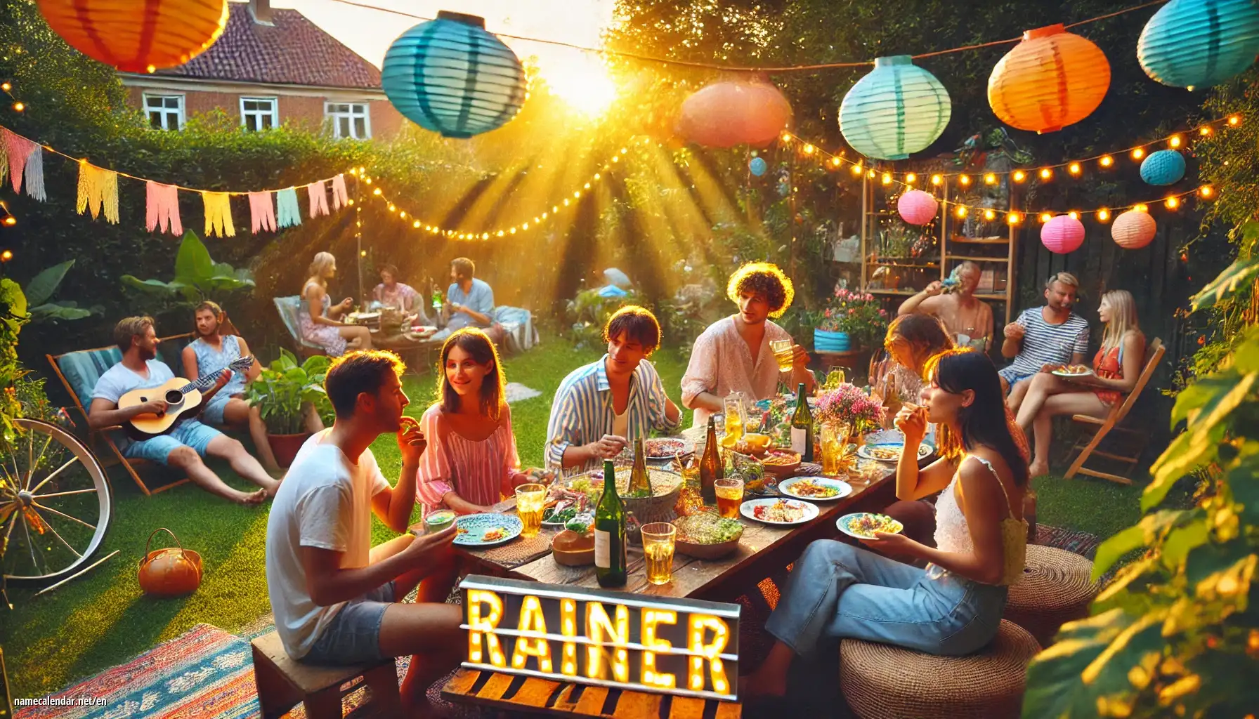 Celebration of name day and name - Rainer