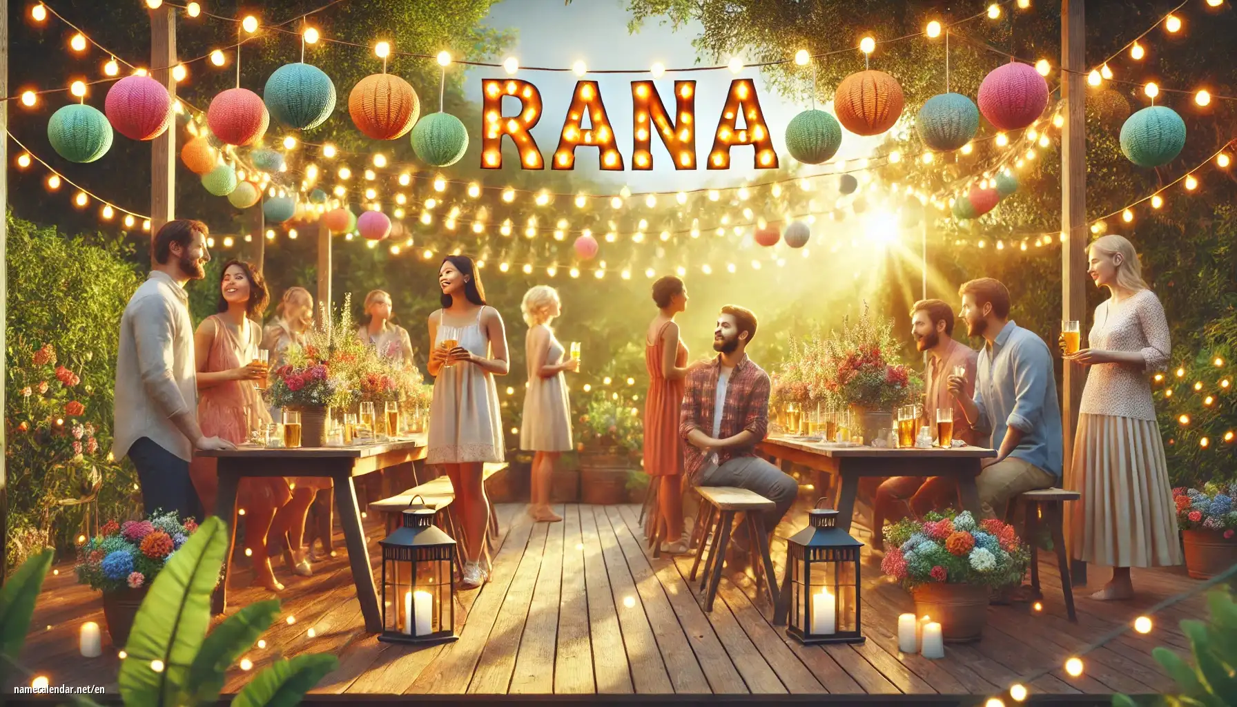 Celebration of name day and name - Rana