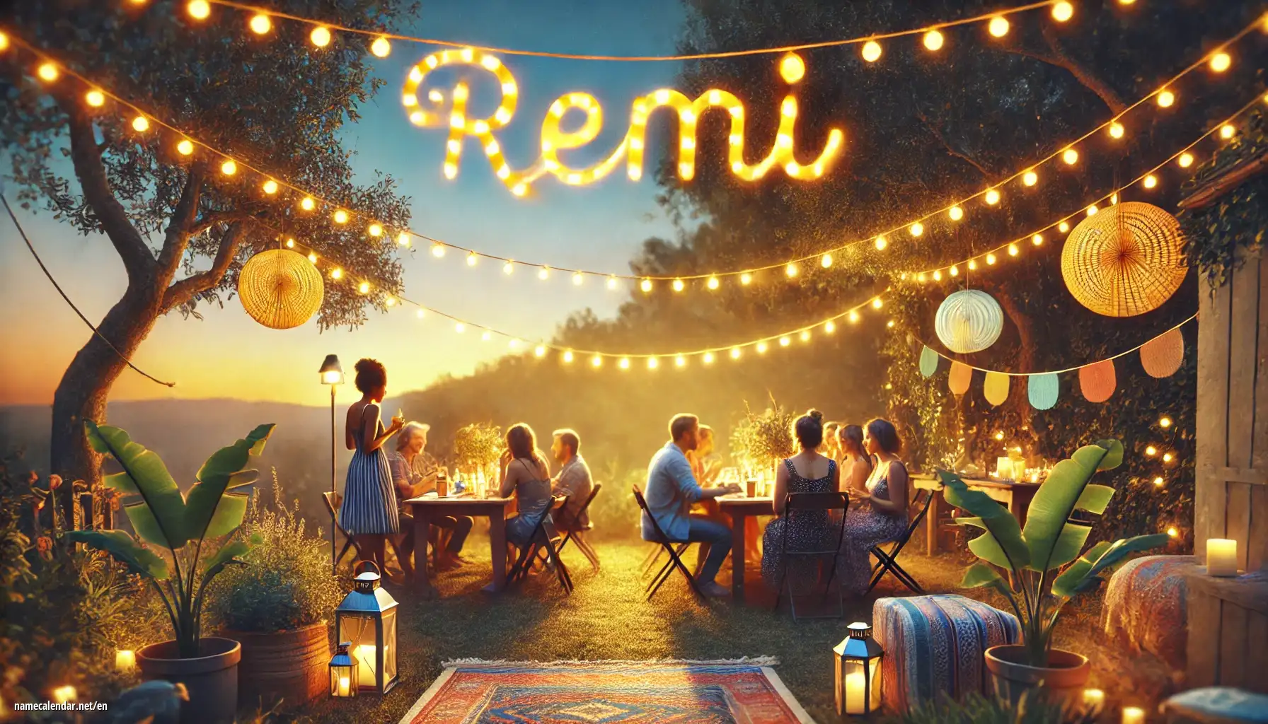 Celebration of name day and name - Remi