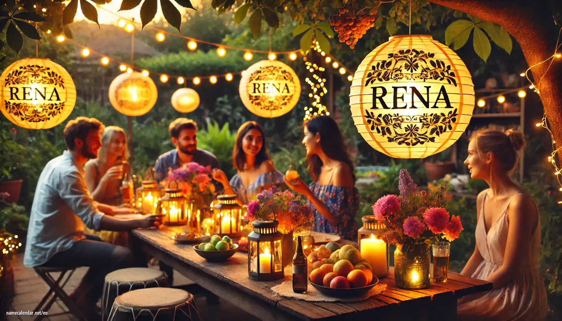 Celebration of name day and name - Rena