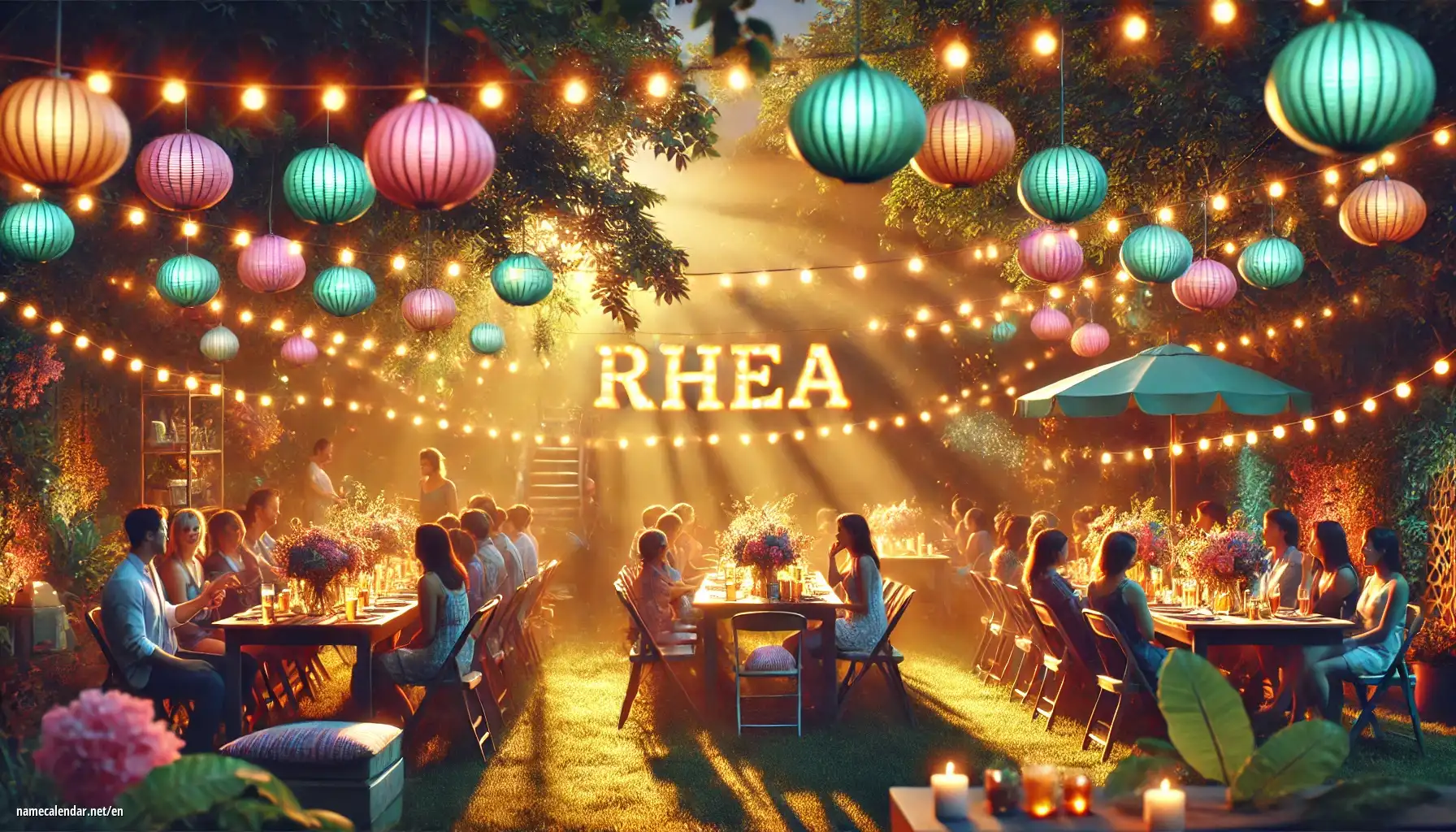 Celebration of name day and name - Rhea