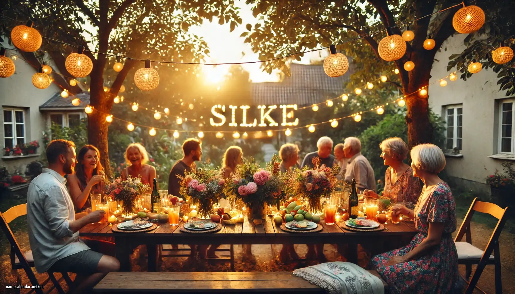 Celebration of name day and name - Silke