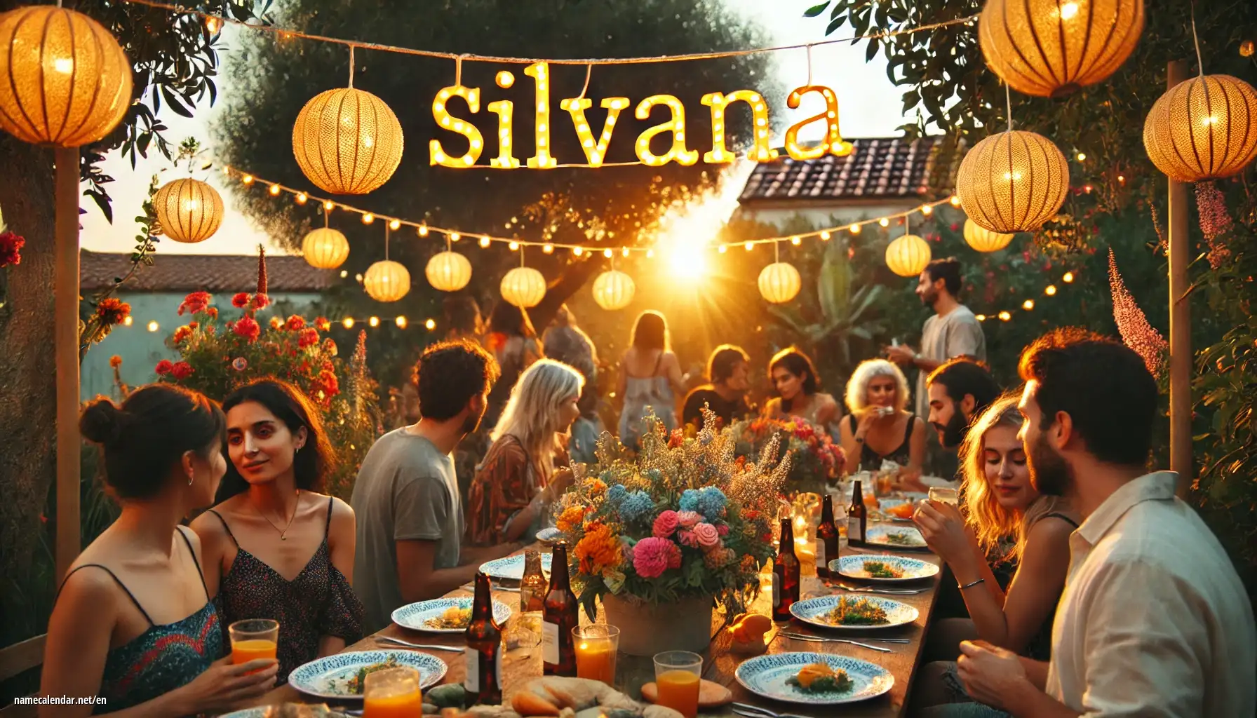 Celebration of name day and name - Silvana