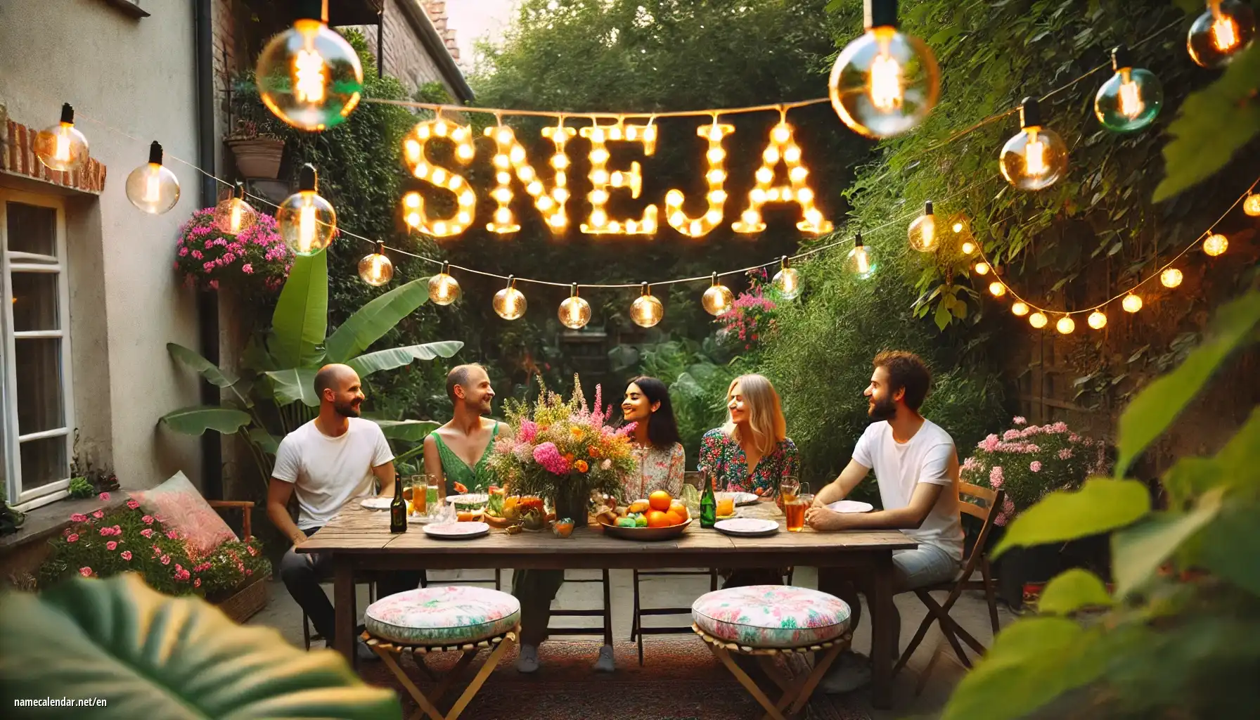 Celebration of name day and name - Sneja