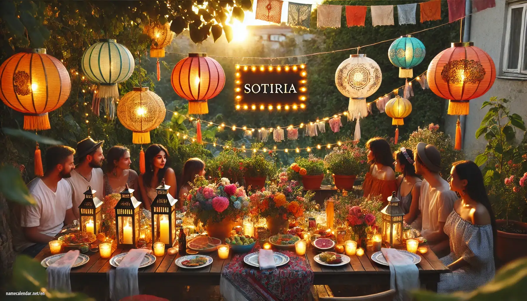 Celebration of name day and name - Sotiria