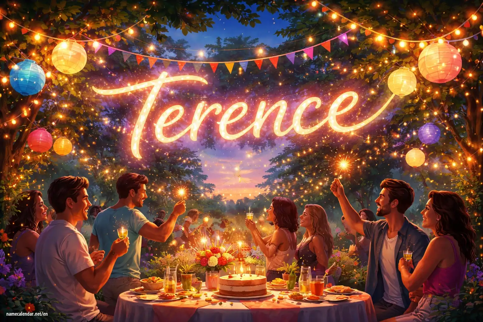 Celebration of name day and name - Térence