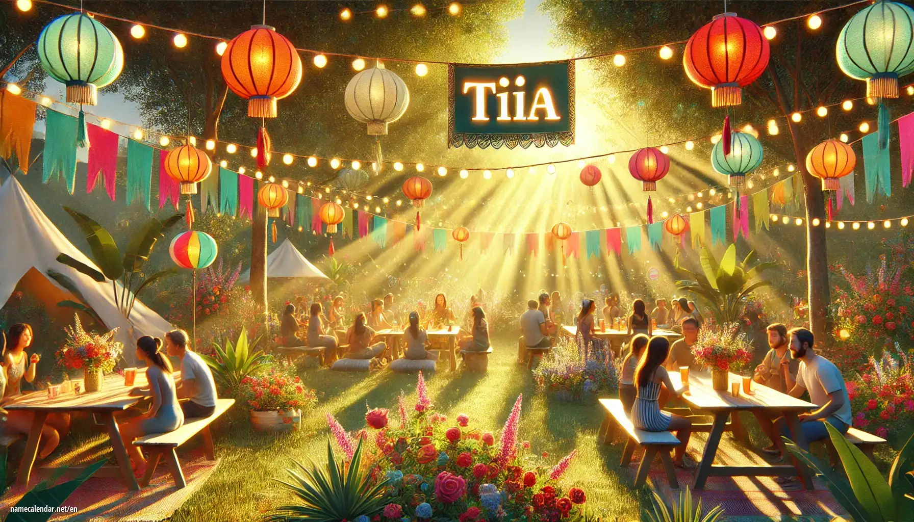 Celebration of name day and name - Tiia
