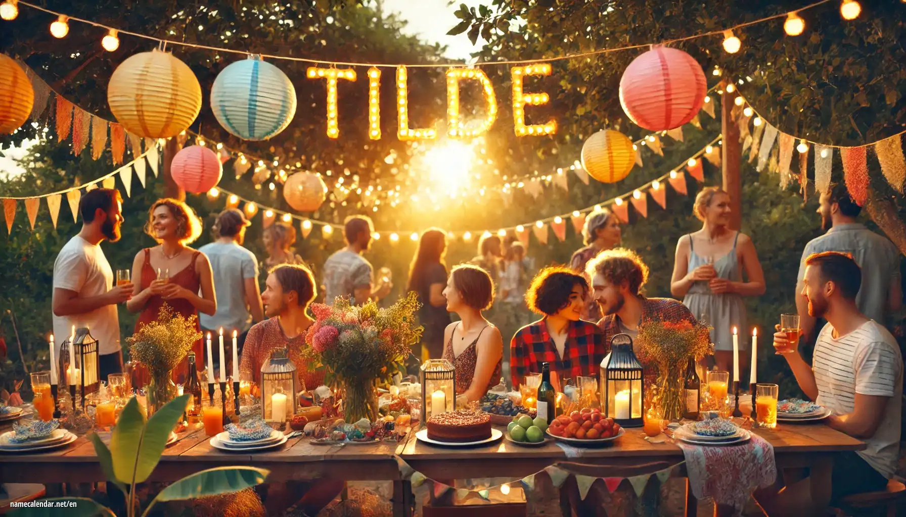 Celebration of name day and name - Tilde