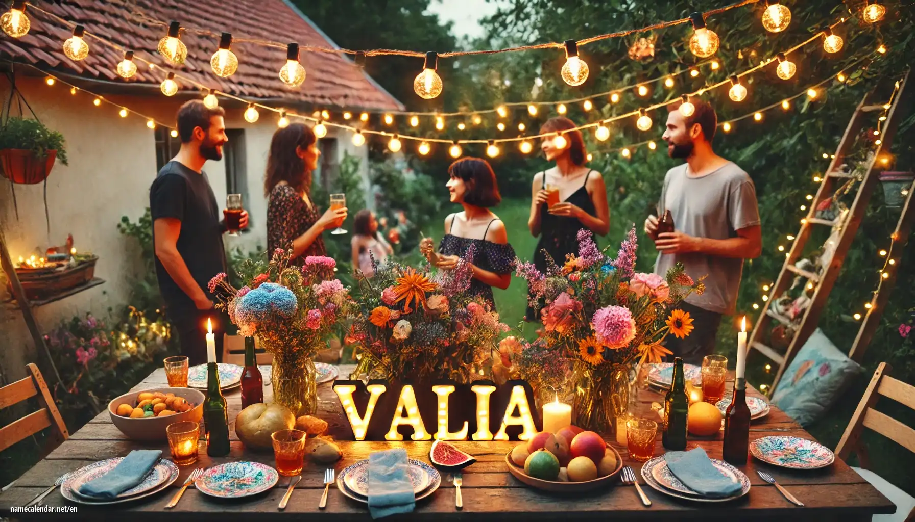 Celebration of name day and name - Valia