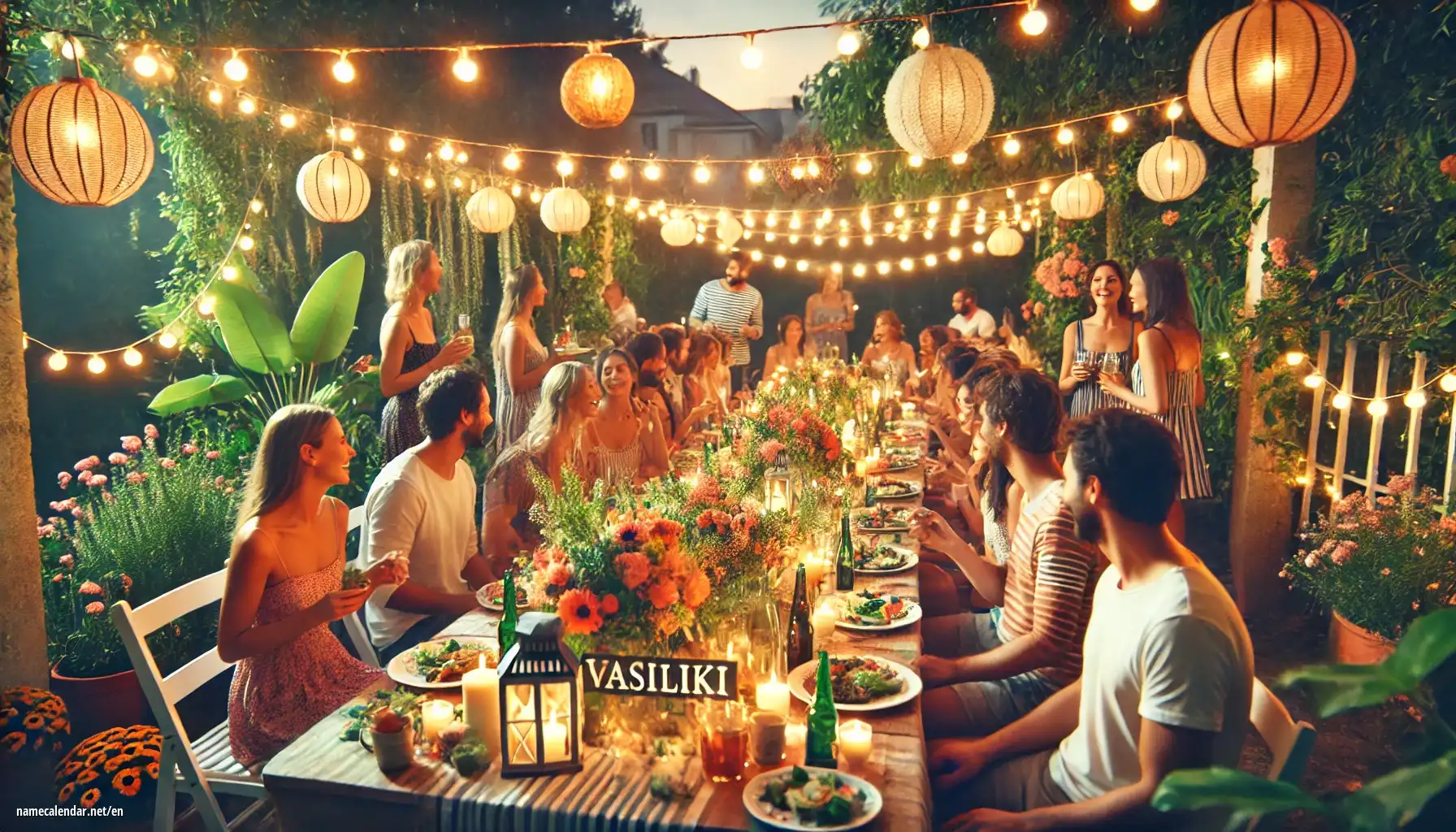 Celebration of name day and name - Vasiliki