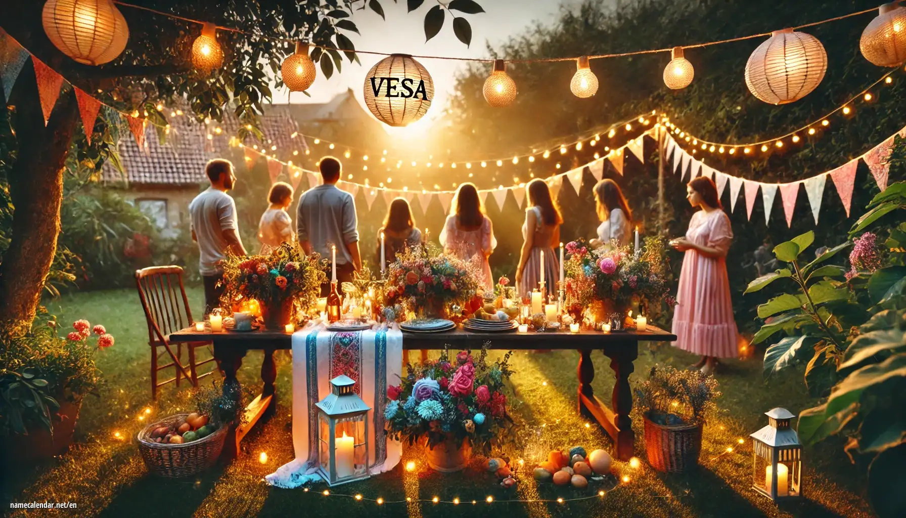 Celebration of name day and name - Vesa