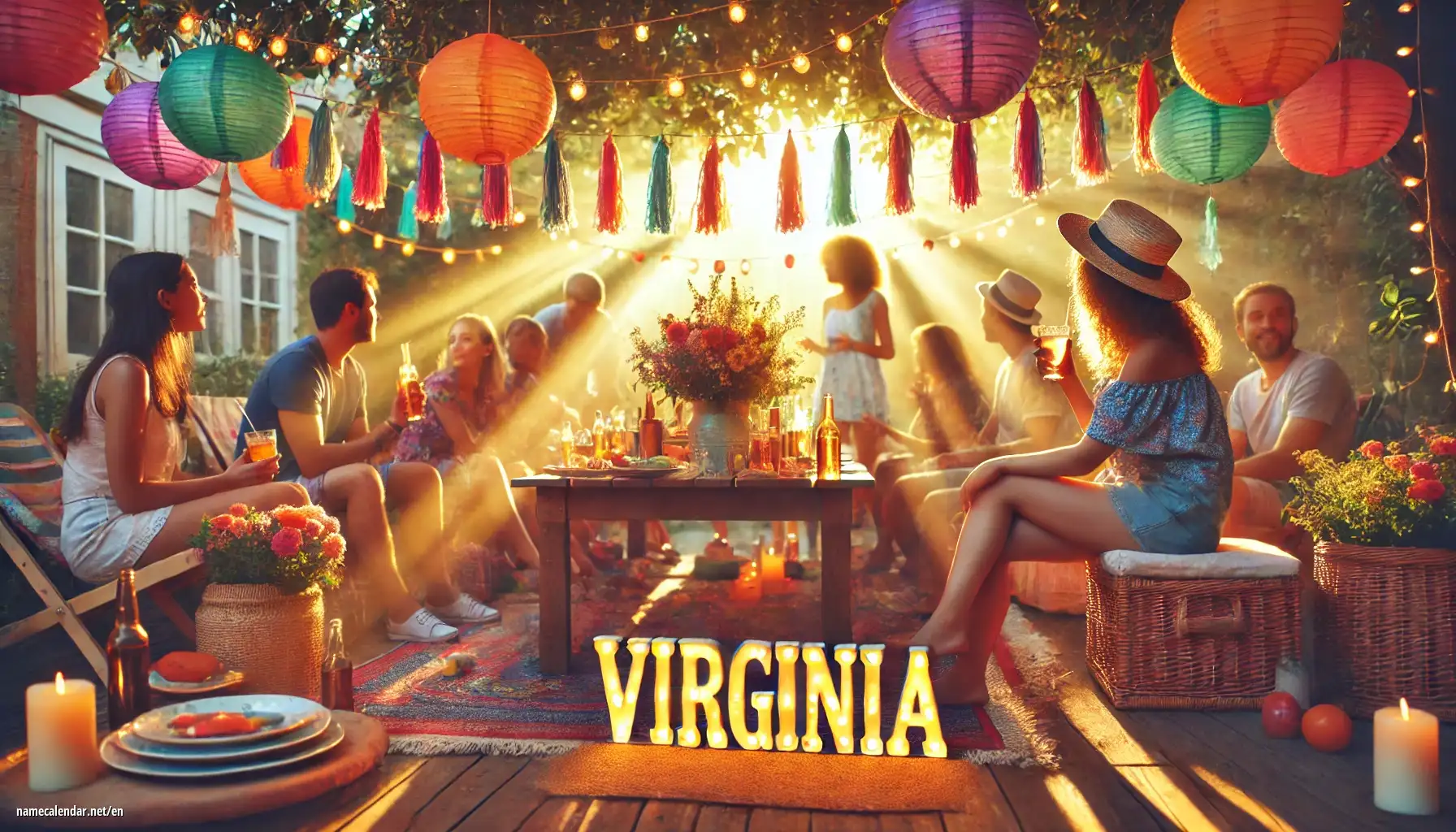 Celebration of name day and name - Virginia