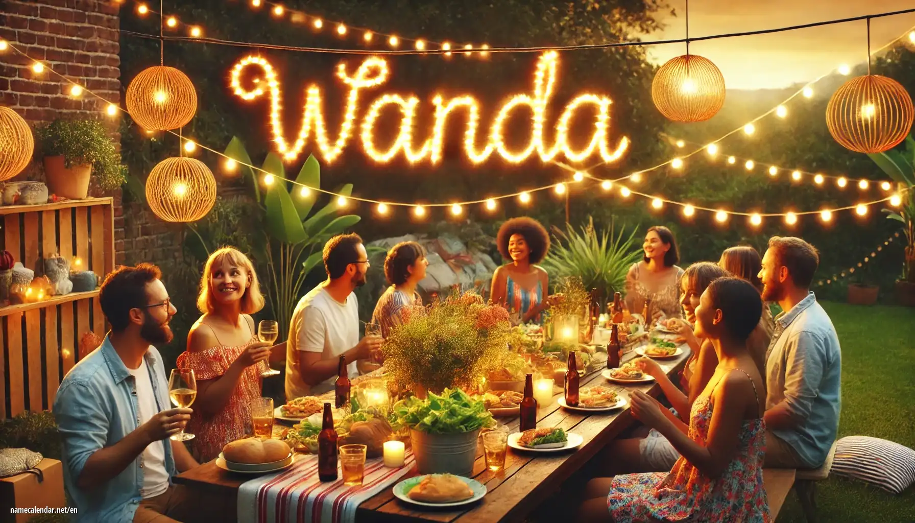 Celebration of name day and name - Wanda