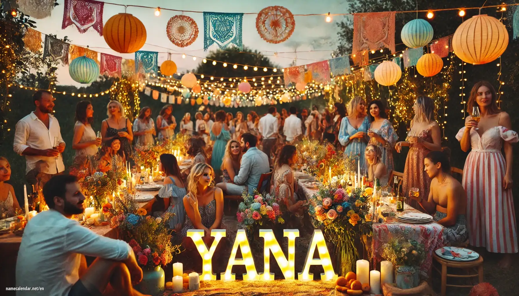 Celebration of name day and name - Yana