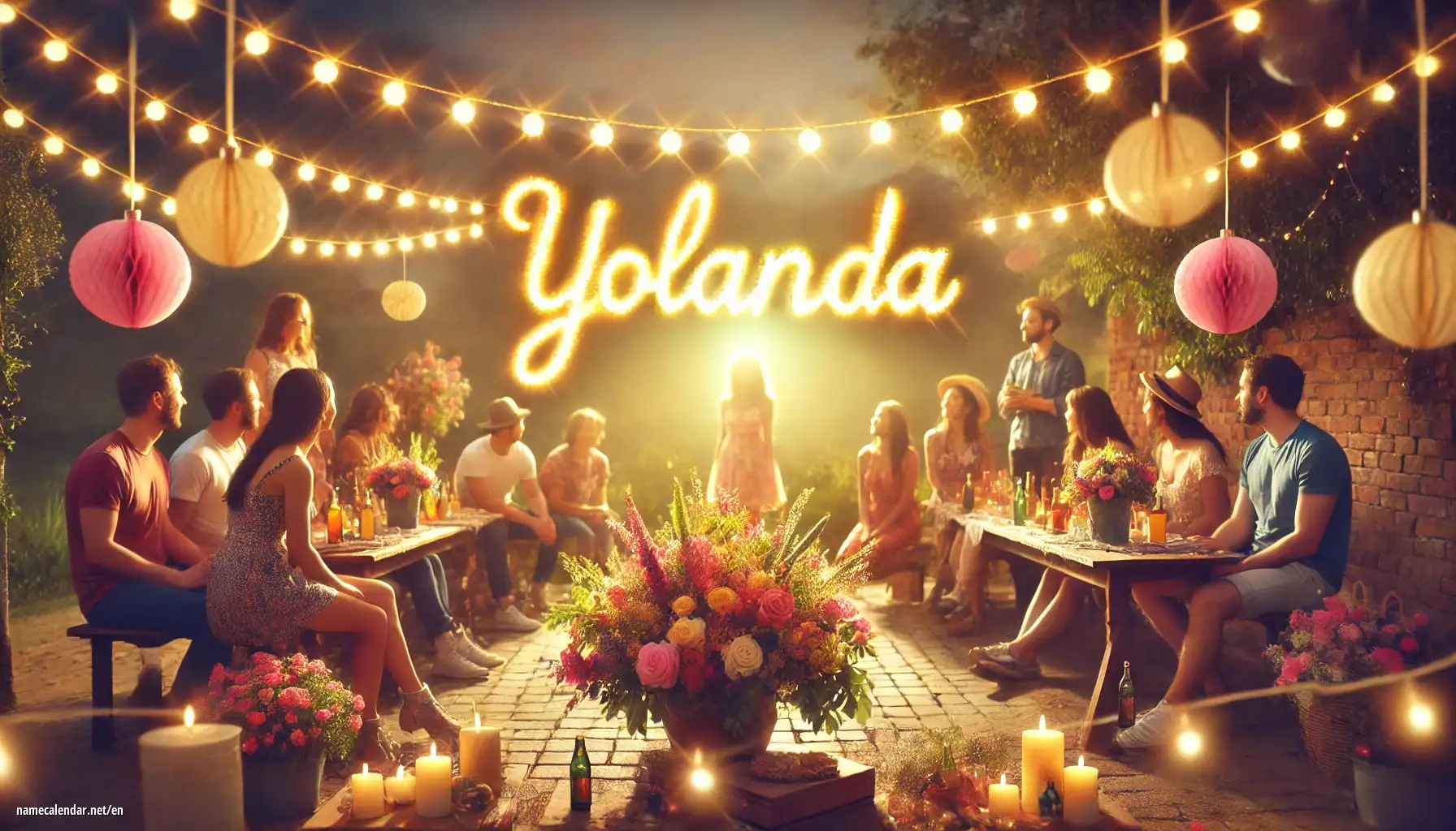 Celebration of name day and name - Yolanda