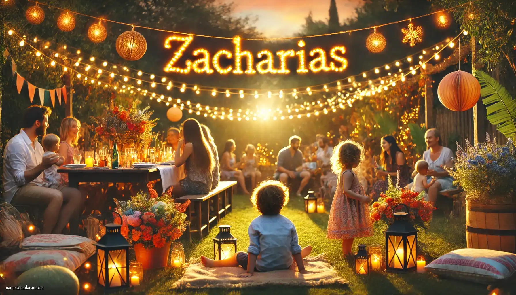 Celebration of name day and name - Zacharias