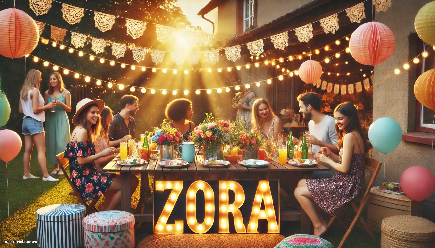 Celebration of name day and name - Zora