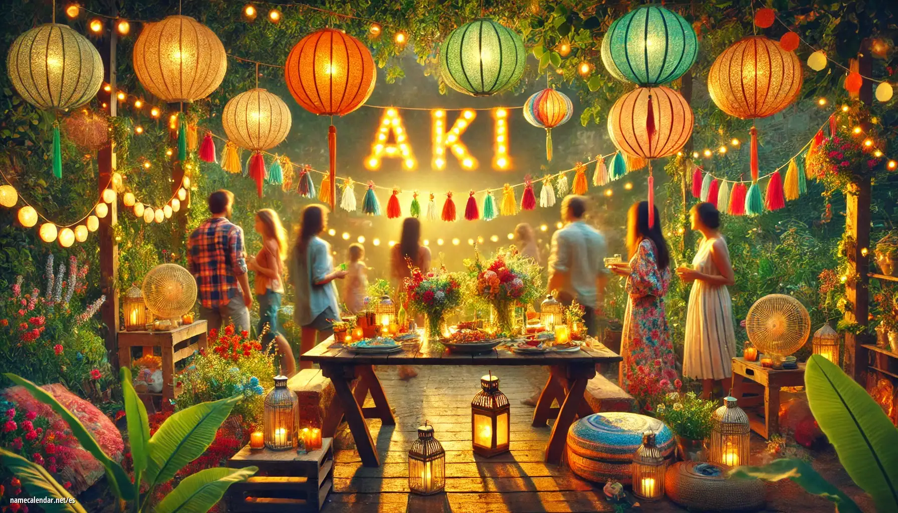 Celebración del onomástico y del nombre - Aki