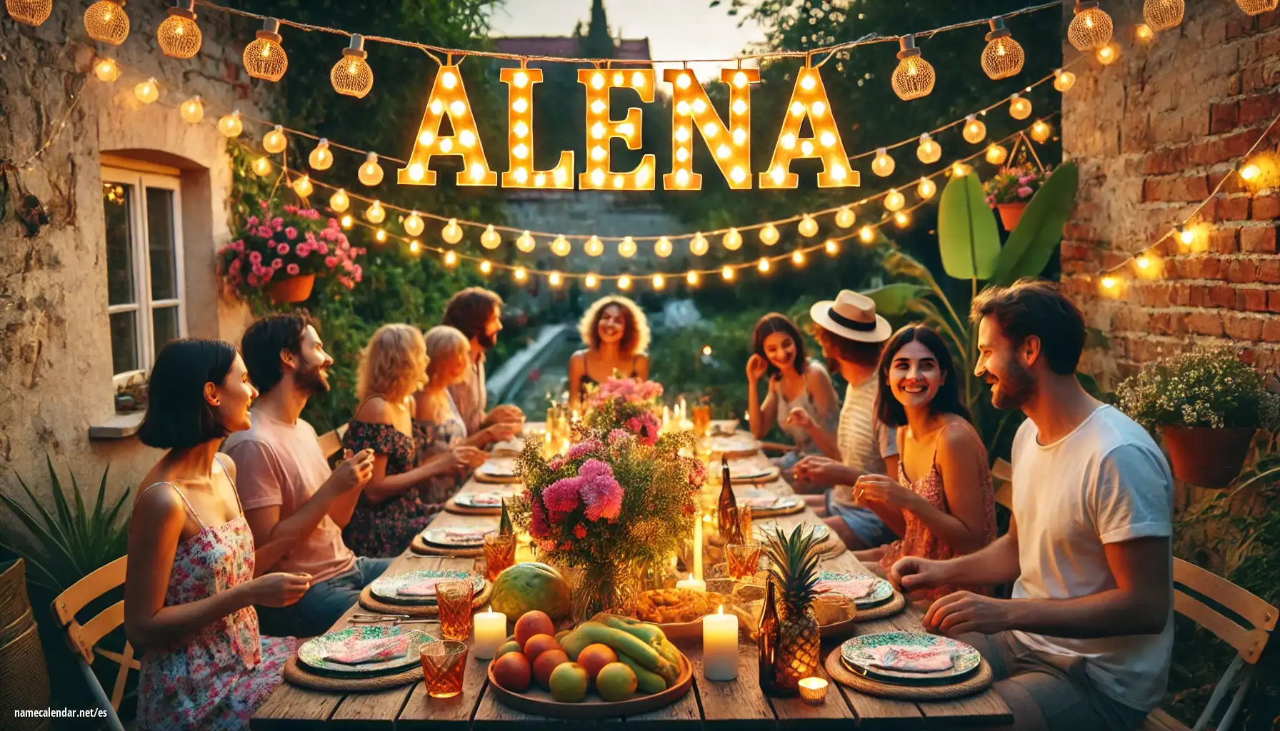 Celebración del onomástico y del nombre - Alena