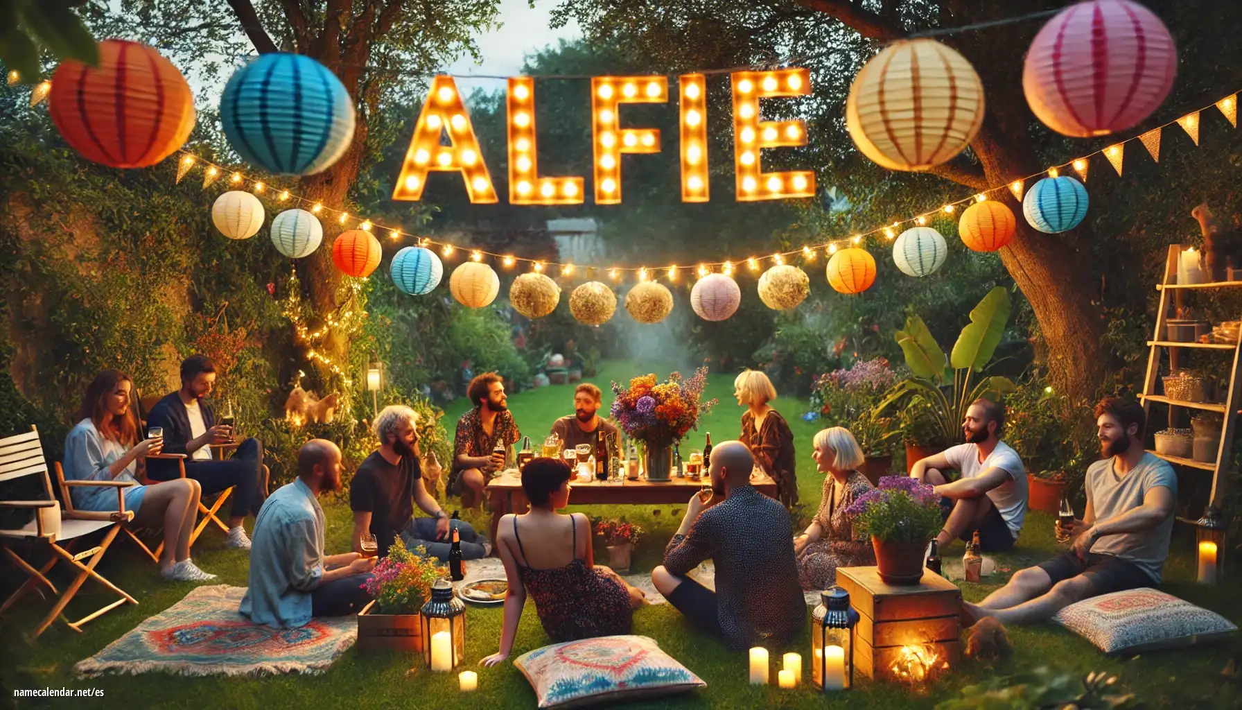 Celebración del onomástico y del nombre - Alfie