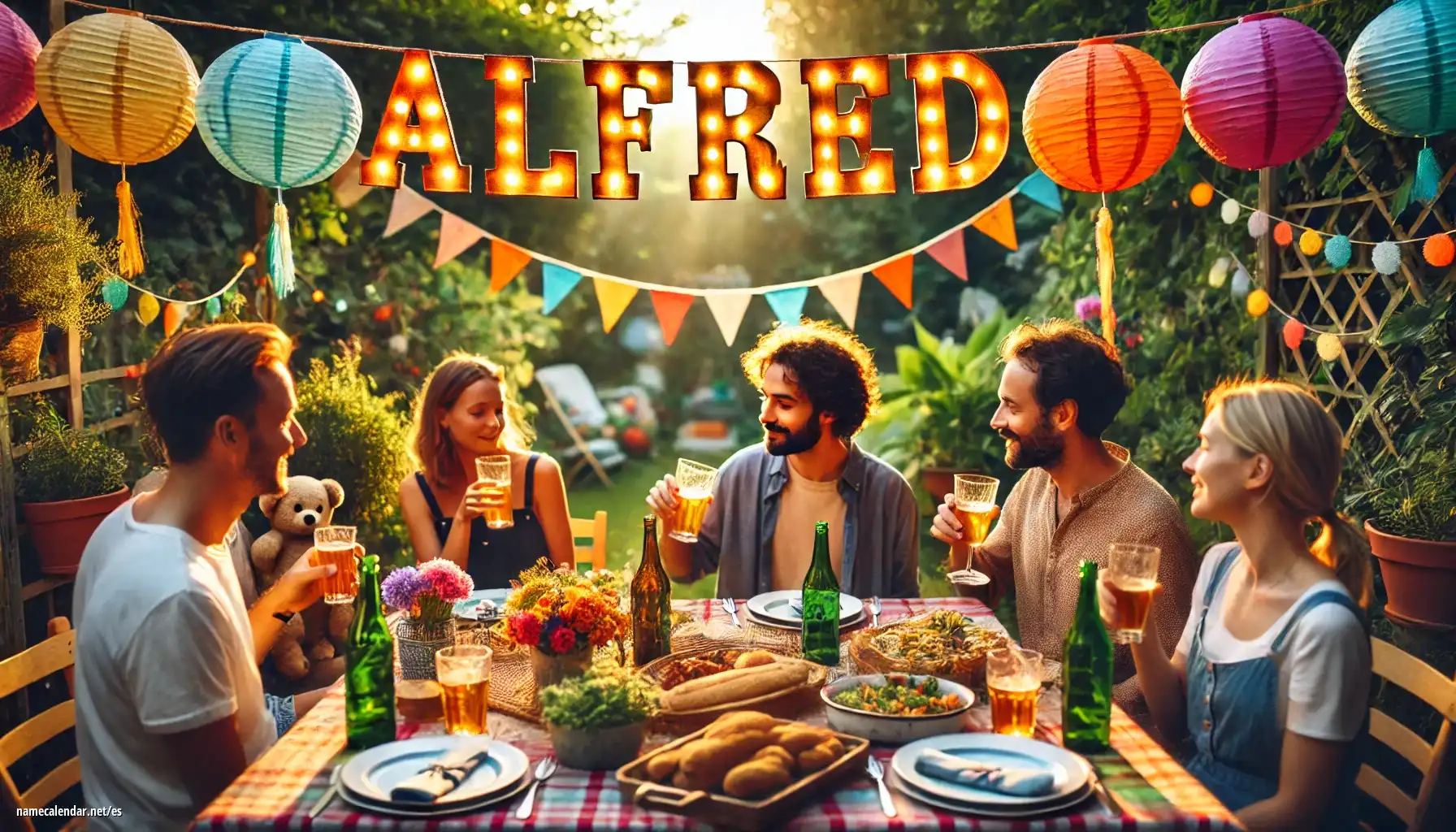 Celebración del onomástico y del nombre - Alfred