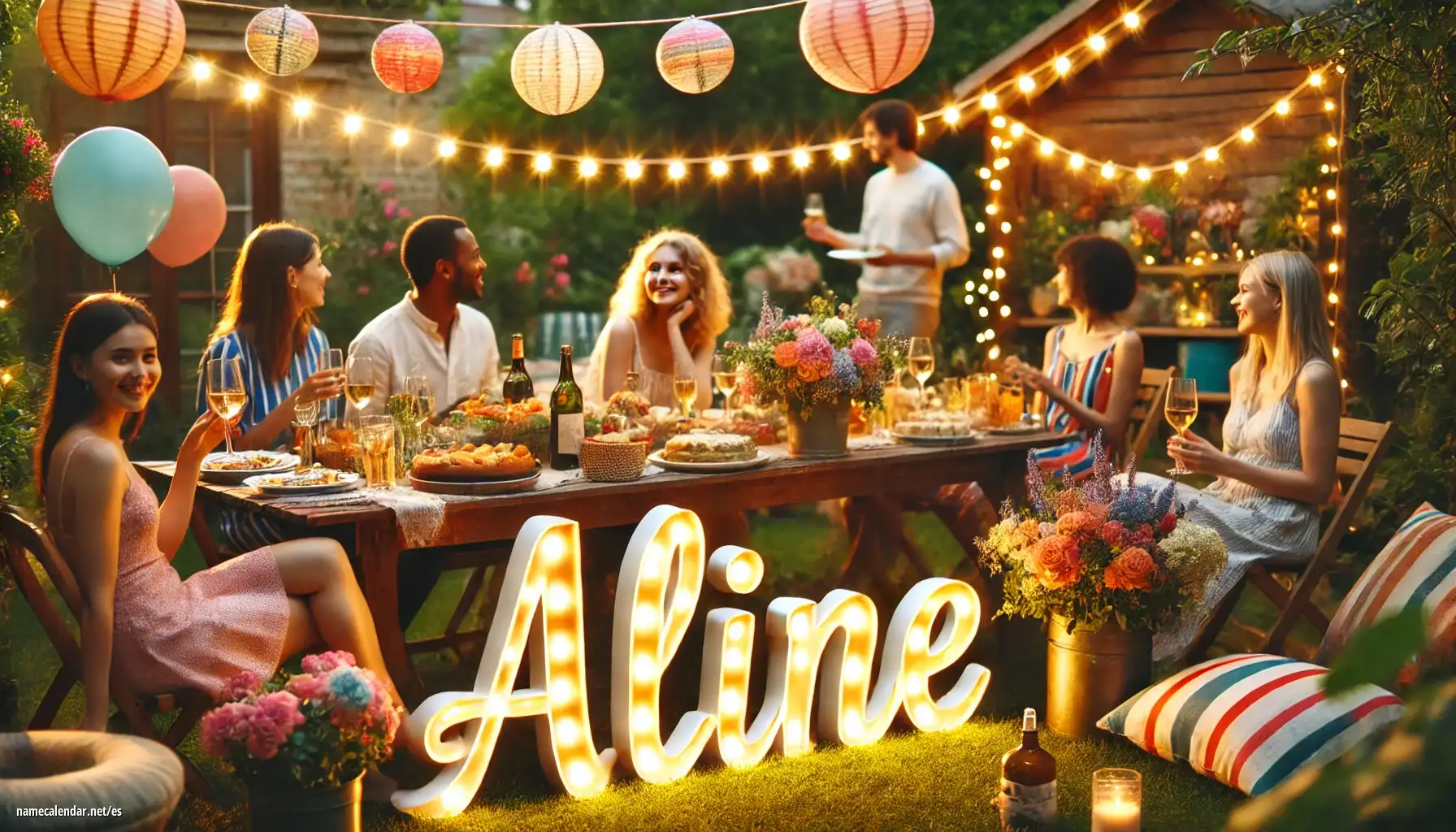 Celebración del onomástico y del nombre - Aline