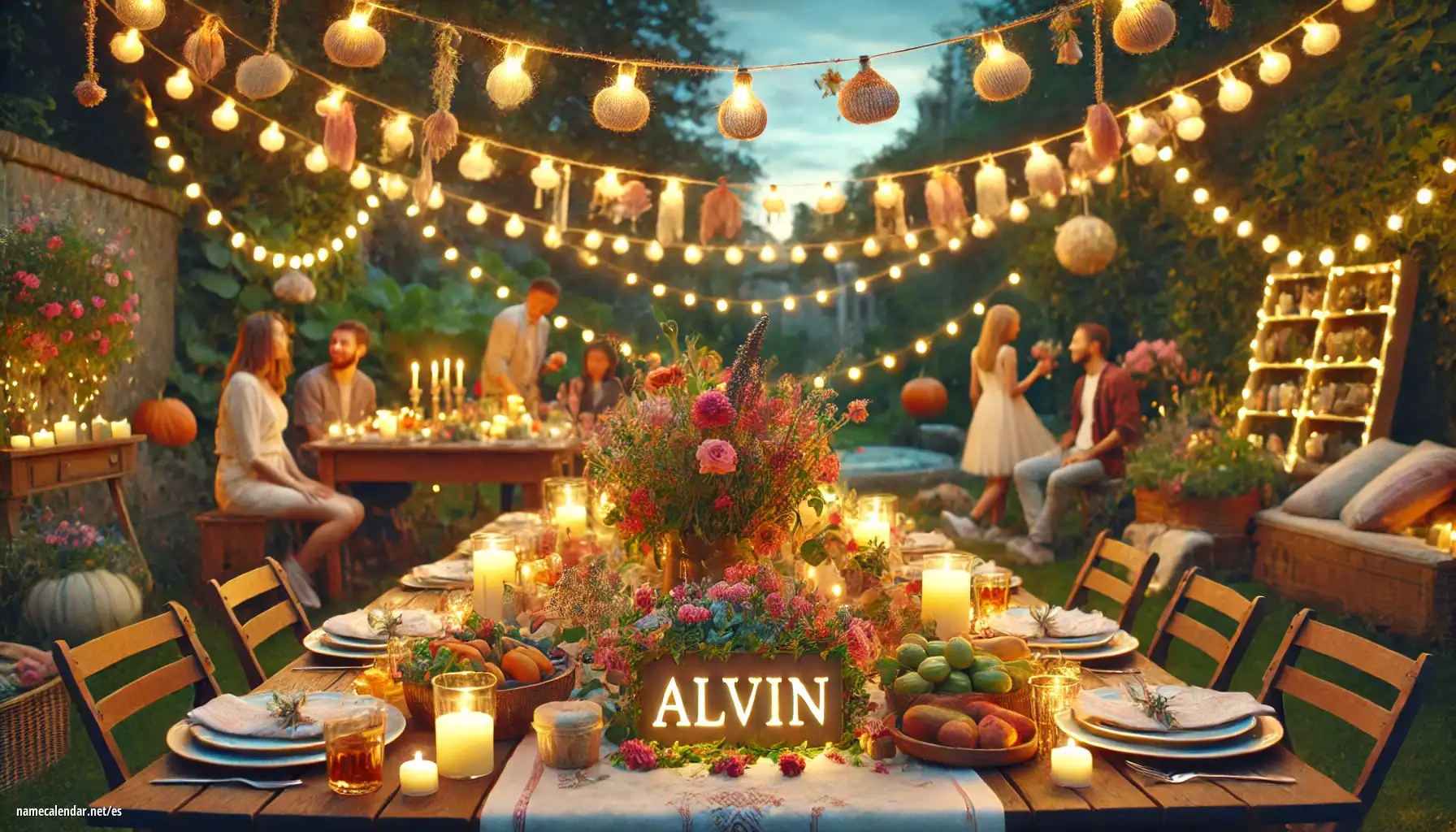 Celebración del onomástico y del nombre - Alvin