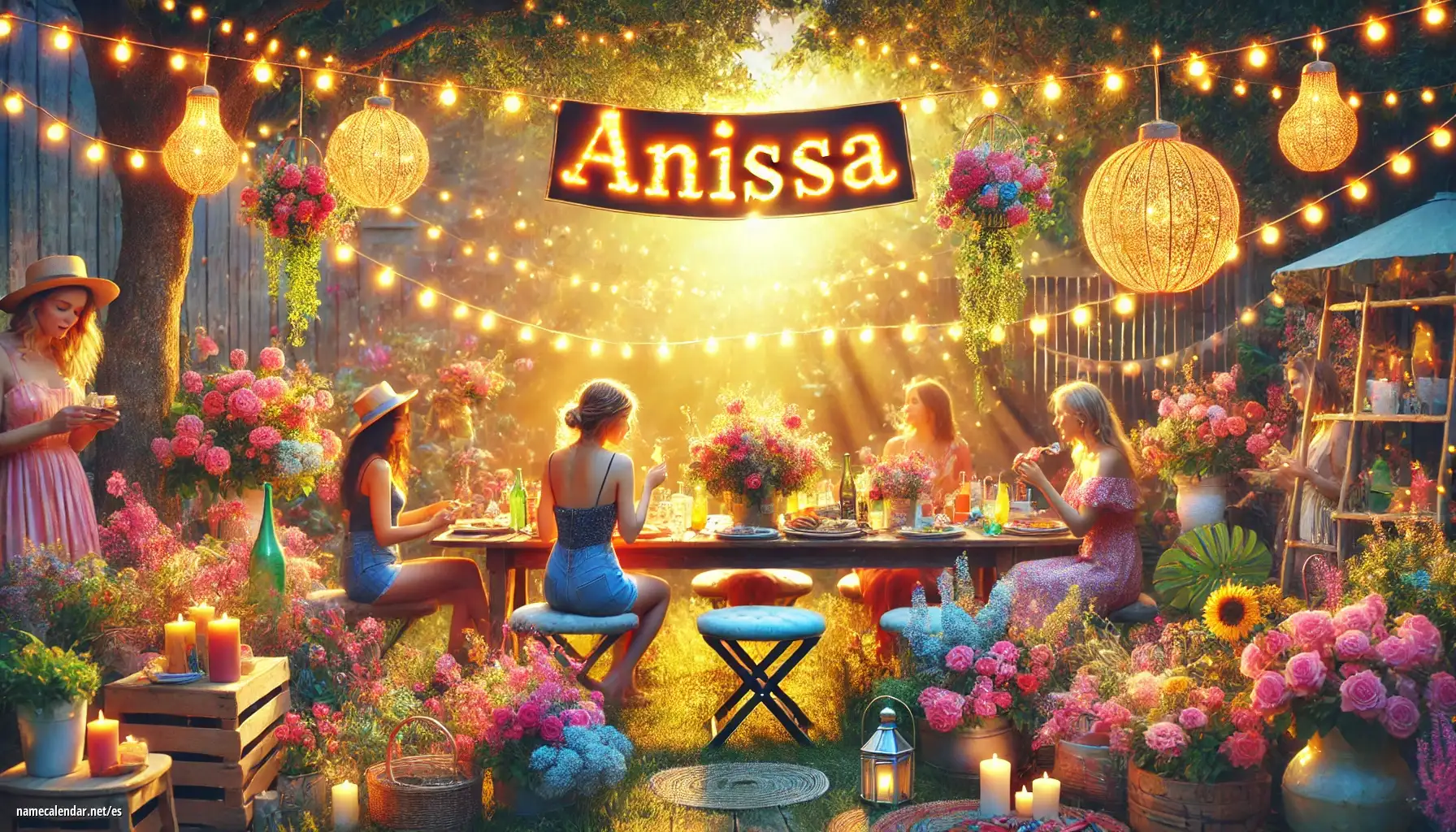 Celebración del onomástico y del nombre - Anissa