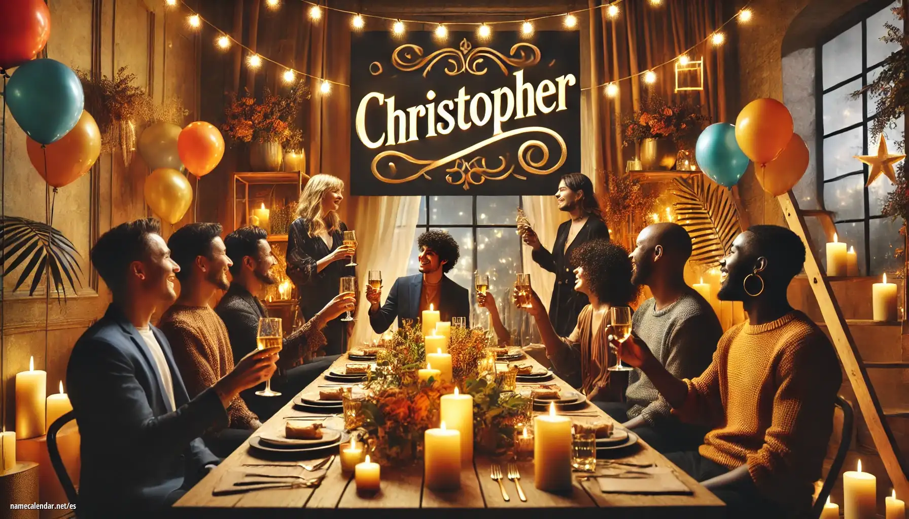 Celebración del onomástico y del nombre - Christopher