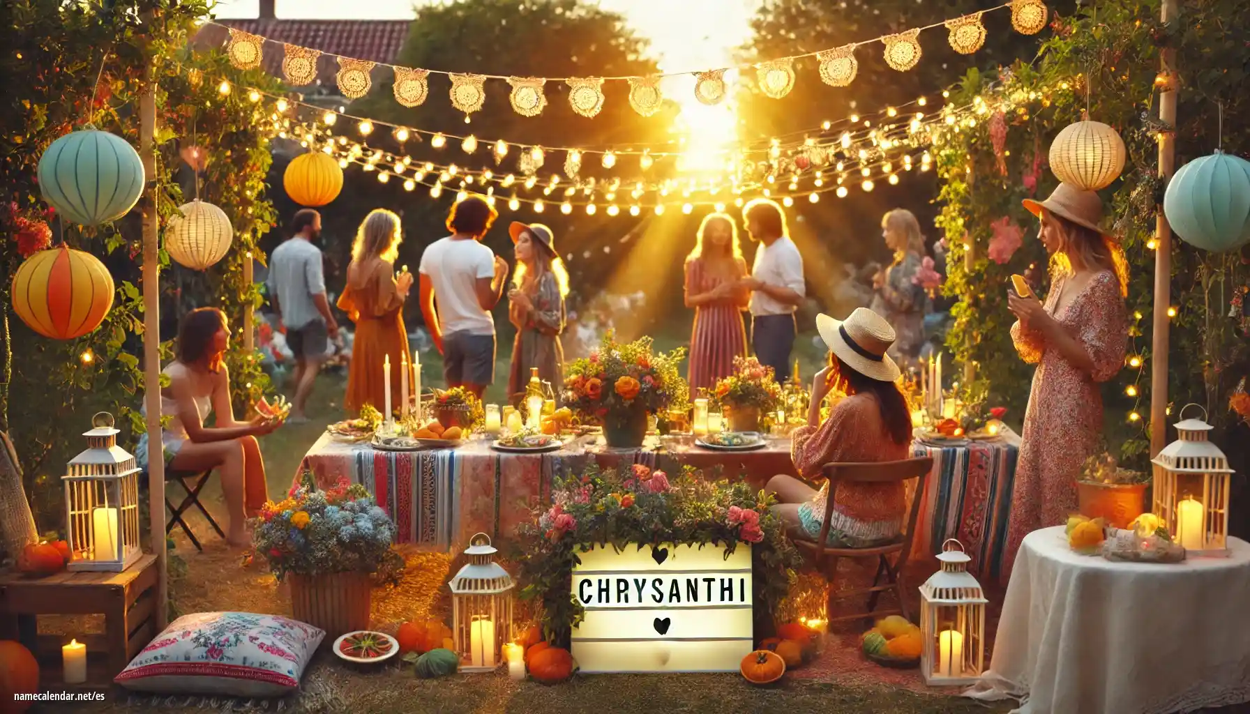 Celebración del onomástico y del nombre - Chrysanthi