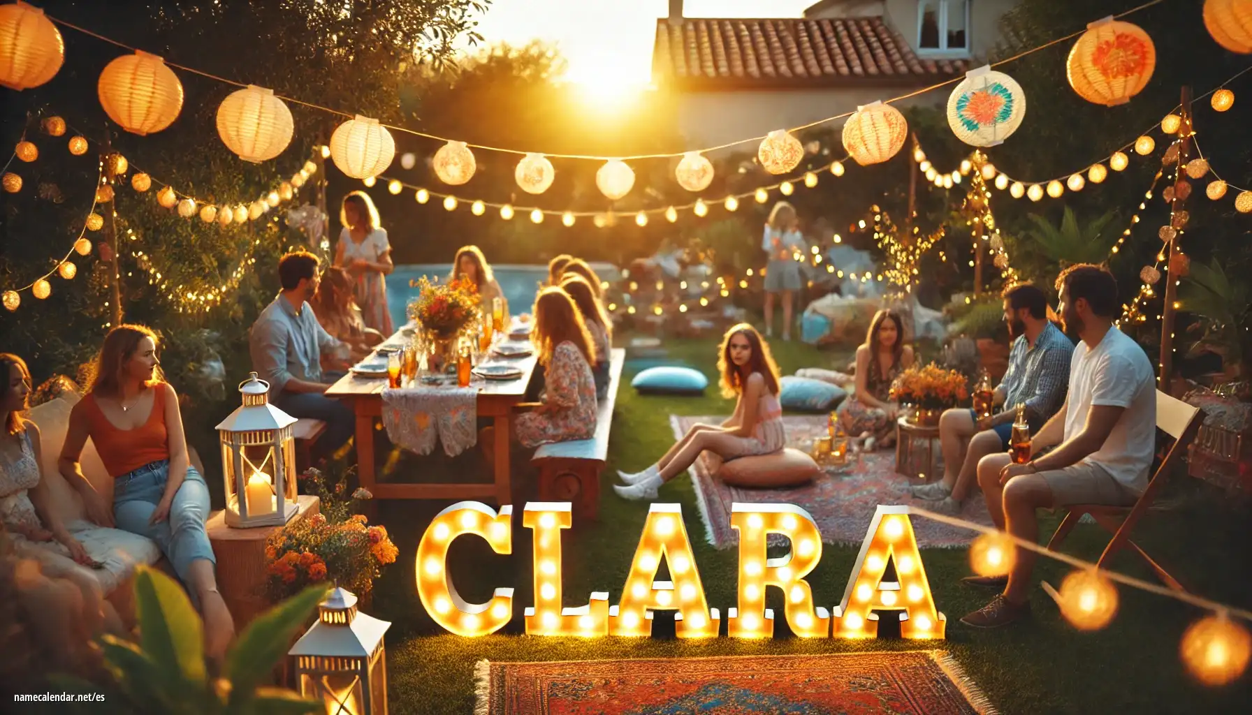 Celebración del onomástico y del nombre - Clara