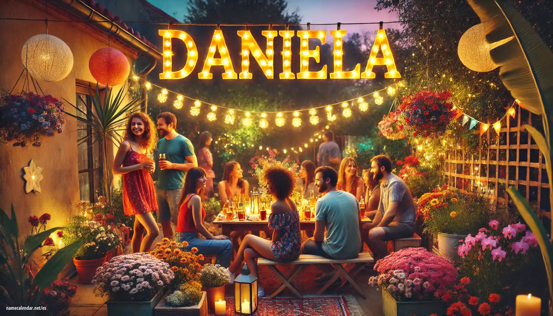 Celebración del onomástico y del nombre - Dániela