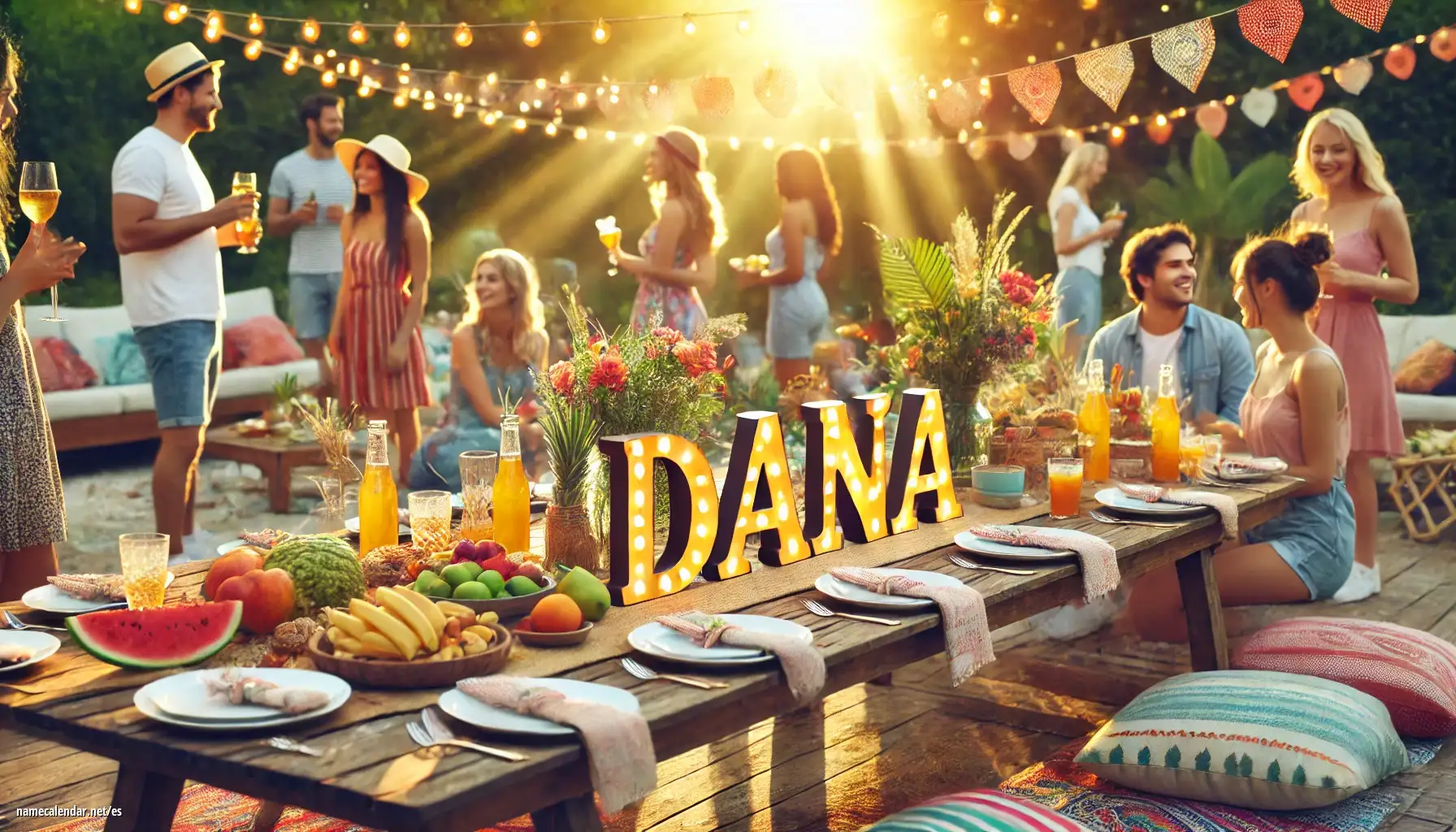 Celebración del onomástico y del nombre - Dana