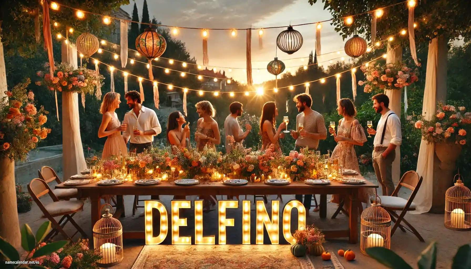 Celebración del onomástico y del nombre - Delfino