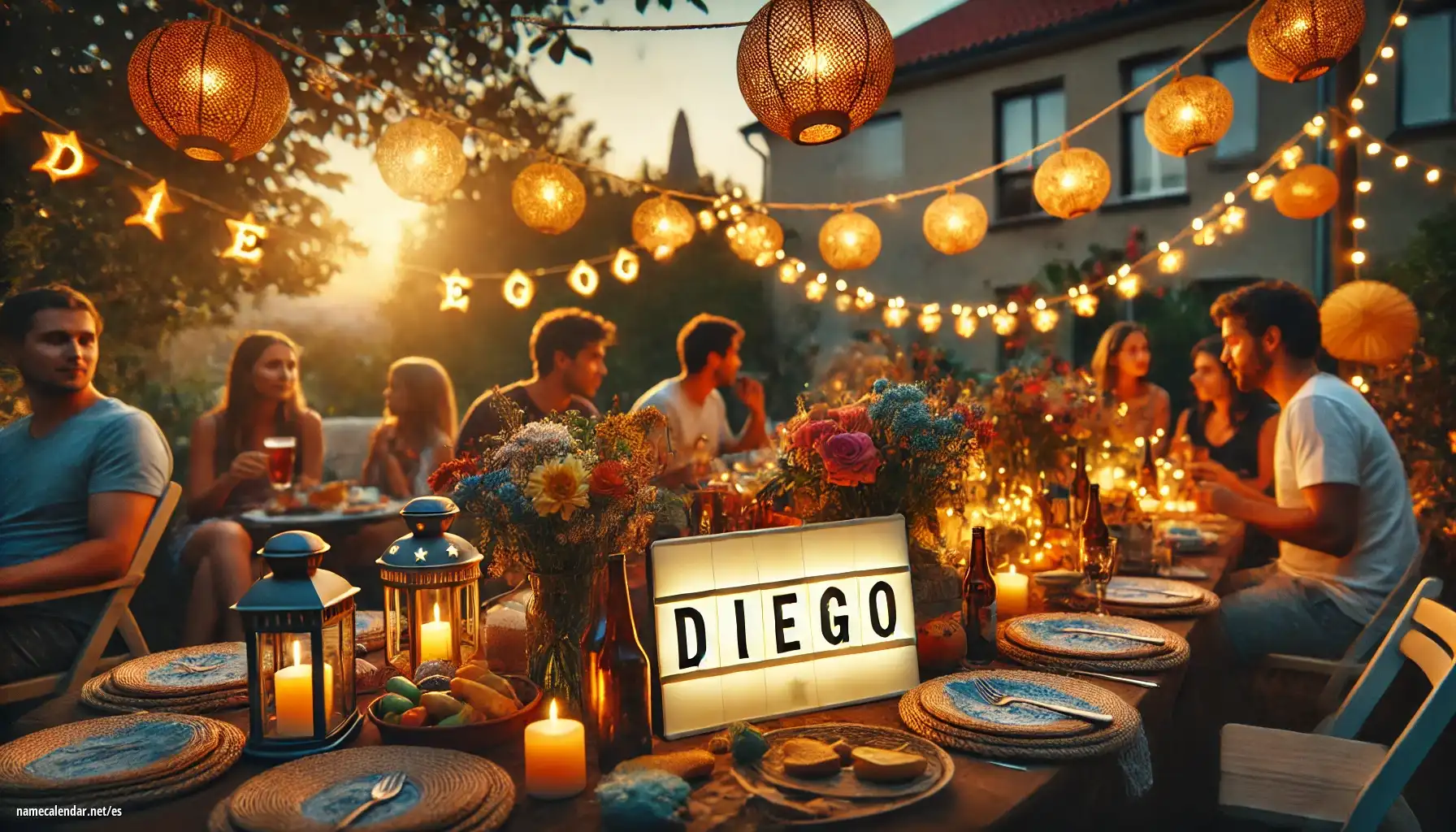 Celebración del onomástico y del nombre - Diego