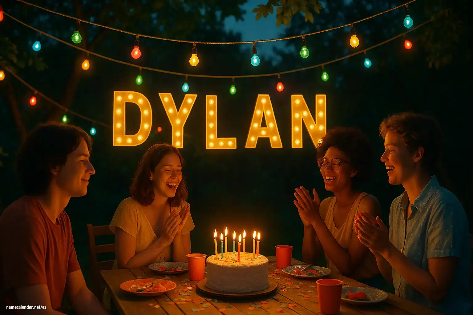 Celebración del onomástico y del nombre - Dylan