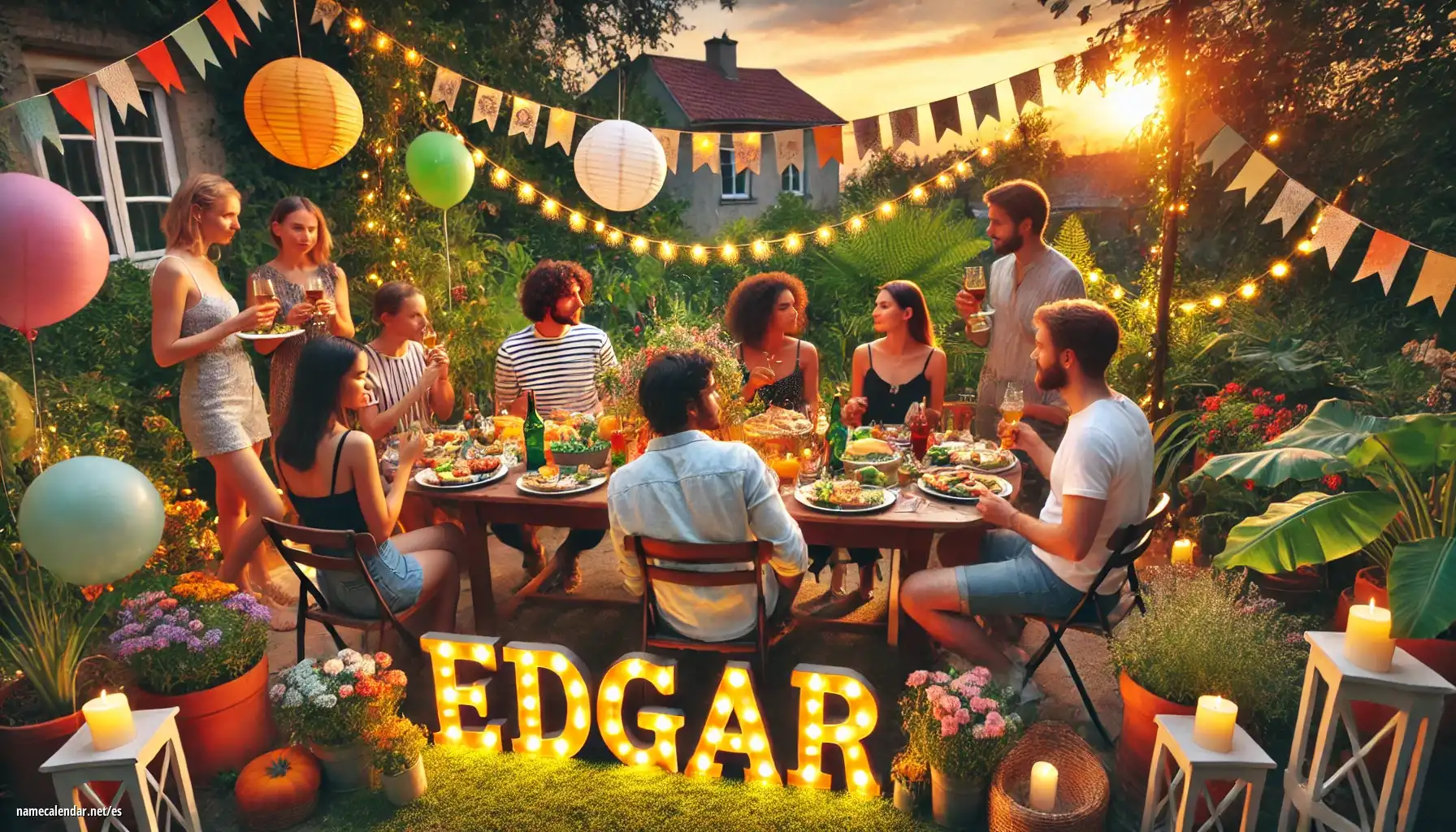 Celebración del onomástico y del nombre - Edgar