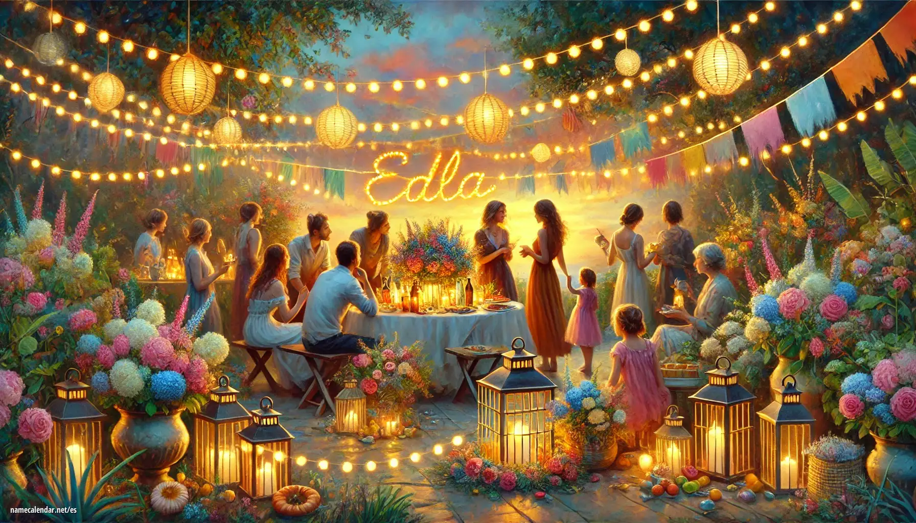 Celebración del onomástico y del nombre - Edla