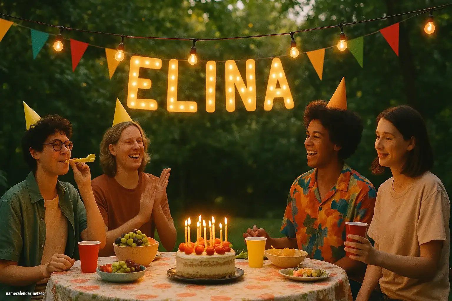 Celebración del onomástico y del nombre - Elina