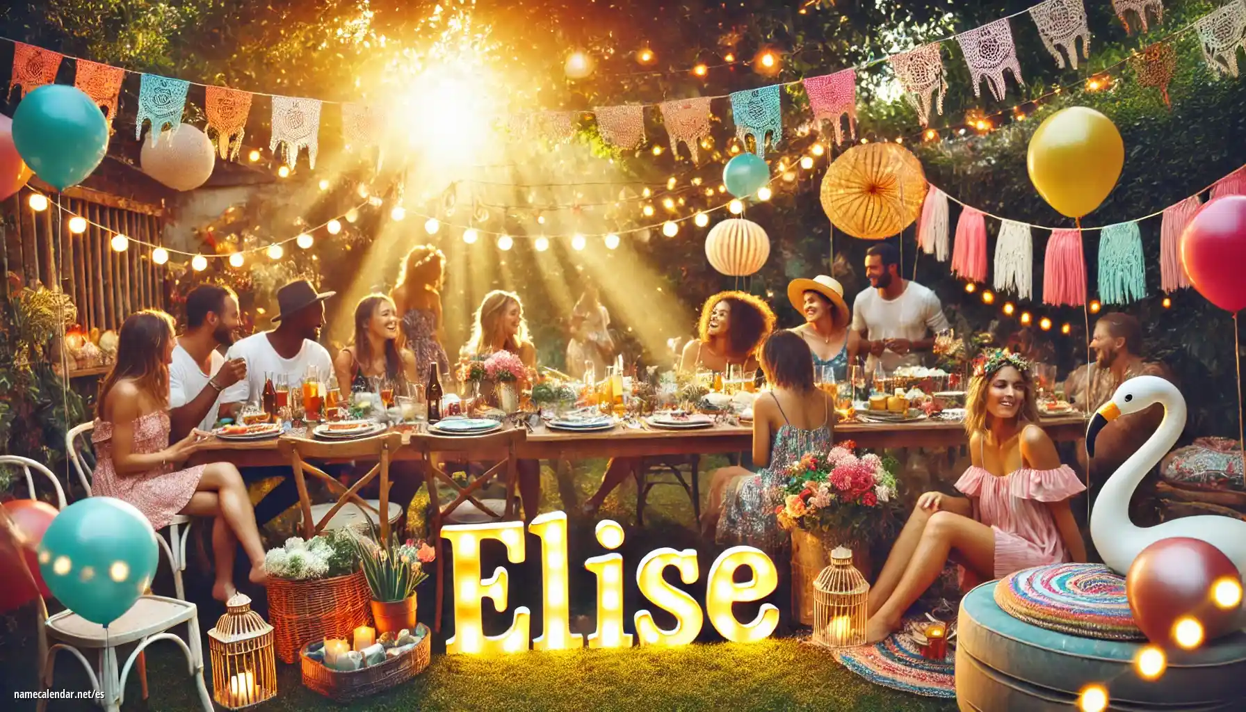 Celebración del onomástico y del nombre - Elise