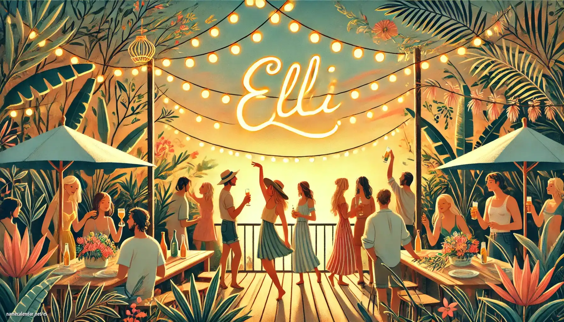 Celebración del onomástico y del nombre - Elli