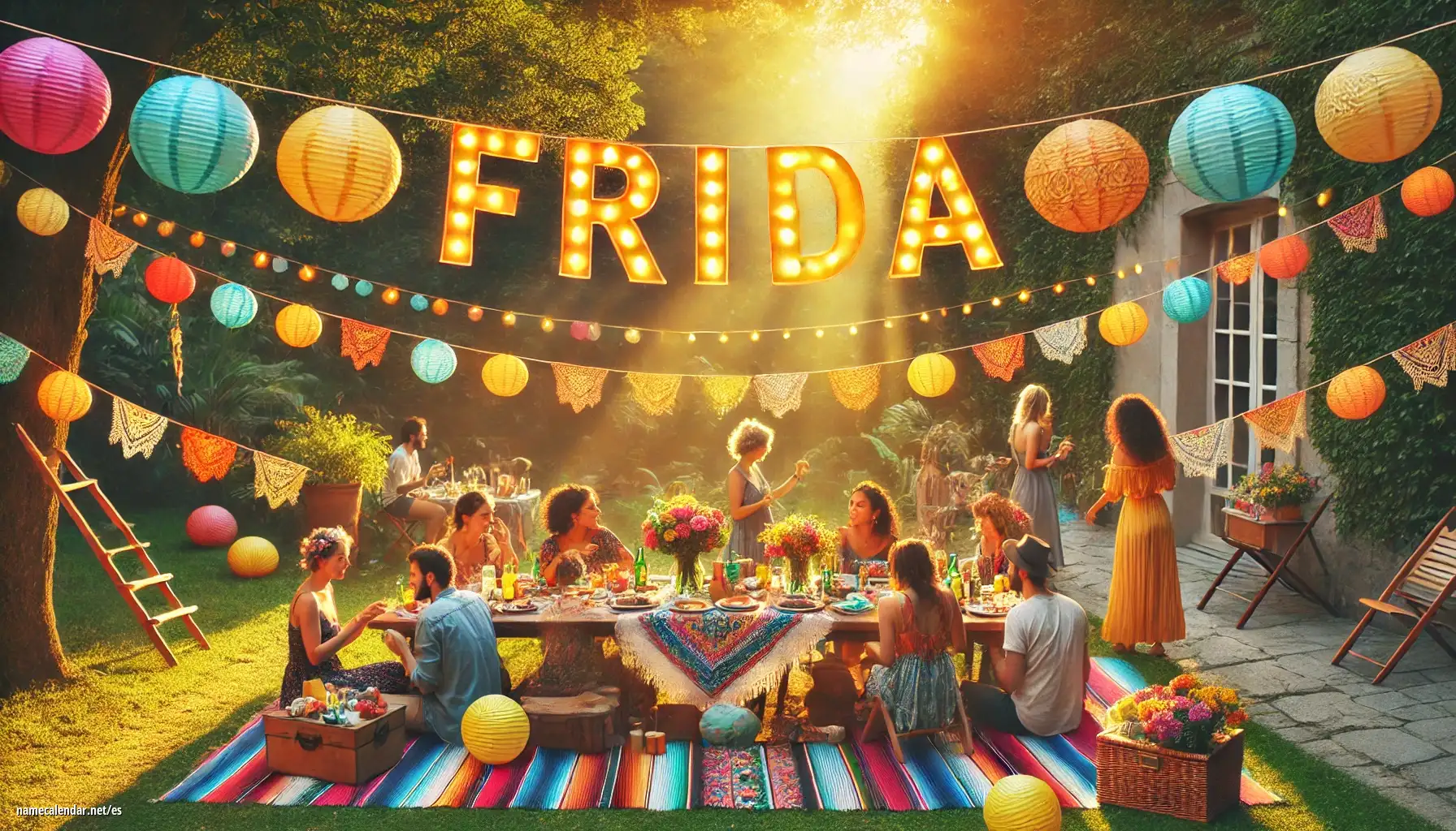 Celebración del onomástico y del nombre - Frida