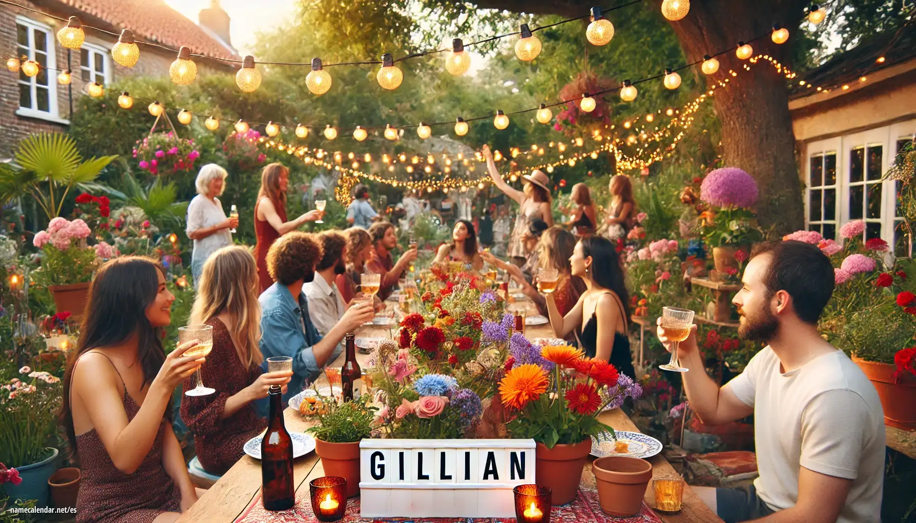 Celebración del onomástico y del nombre - Gillian