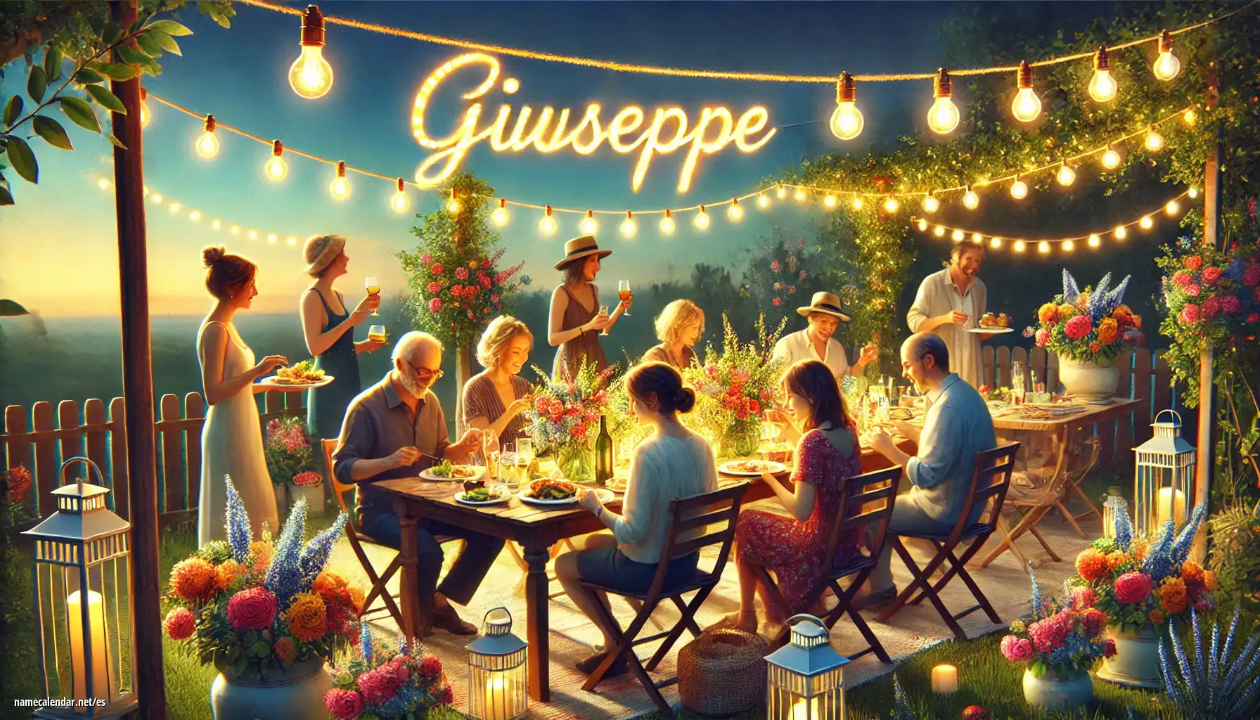 Celebración del onomástico y del nombre - Giuseppe