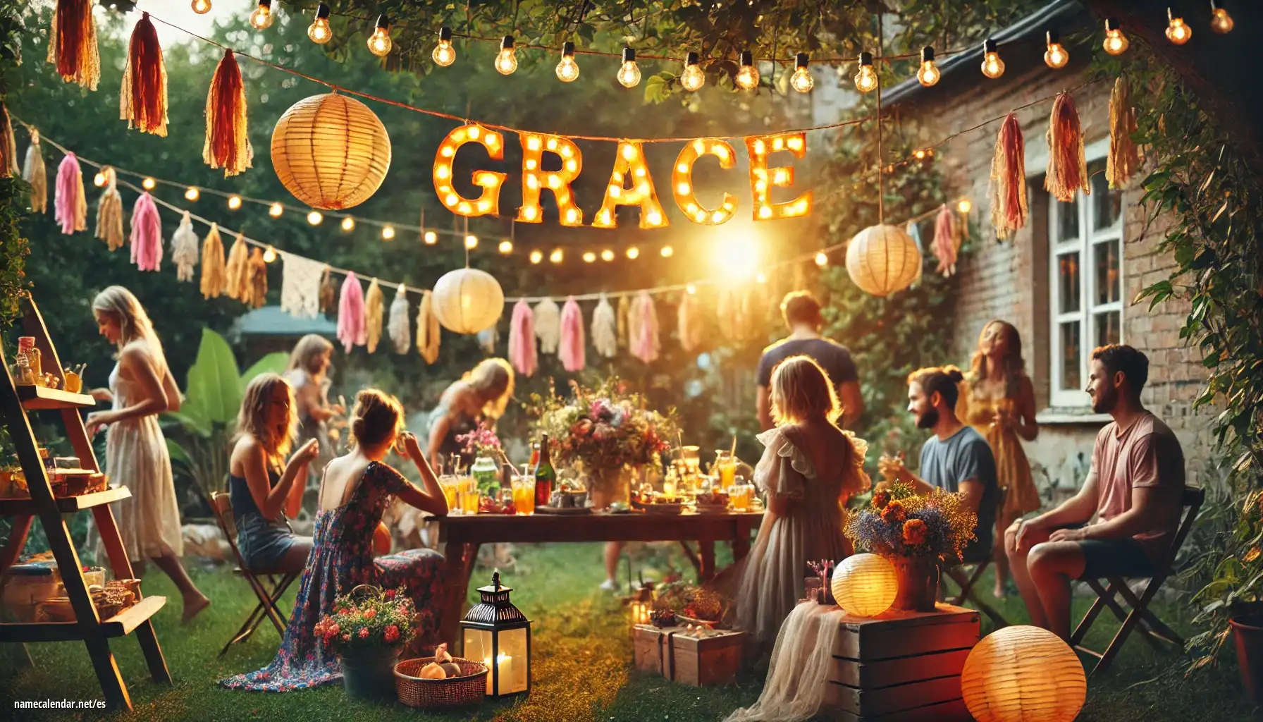 Celebración del onomástico y del nombre - Grâce